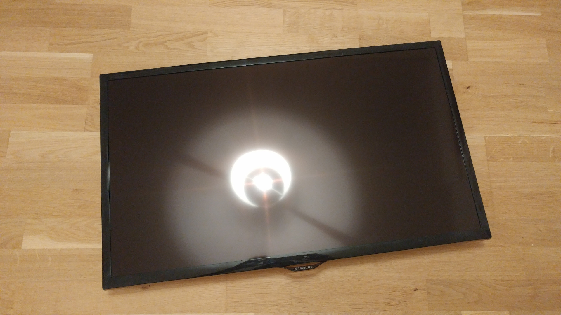 What is the reason why the LED display screen appears black